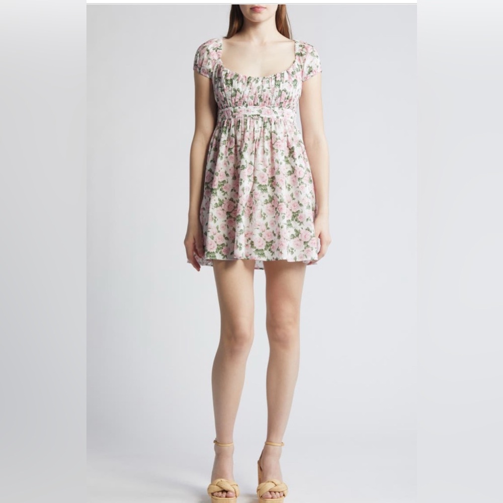 NWT Dauphinette x Liberty London Myrtle Carline Rose Print Cotton Dress